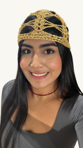 Gorrito Tejido Dorado