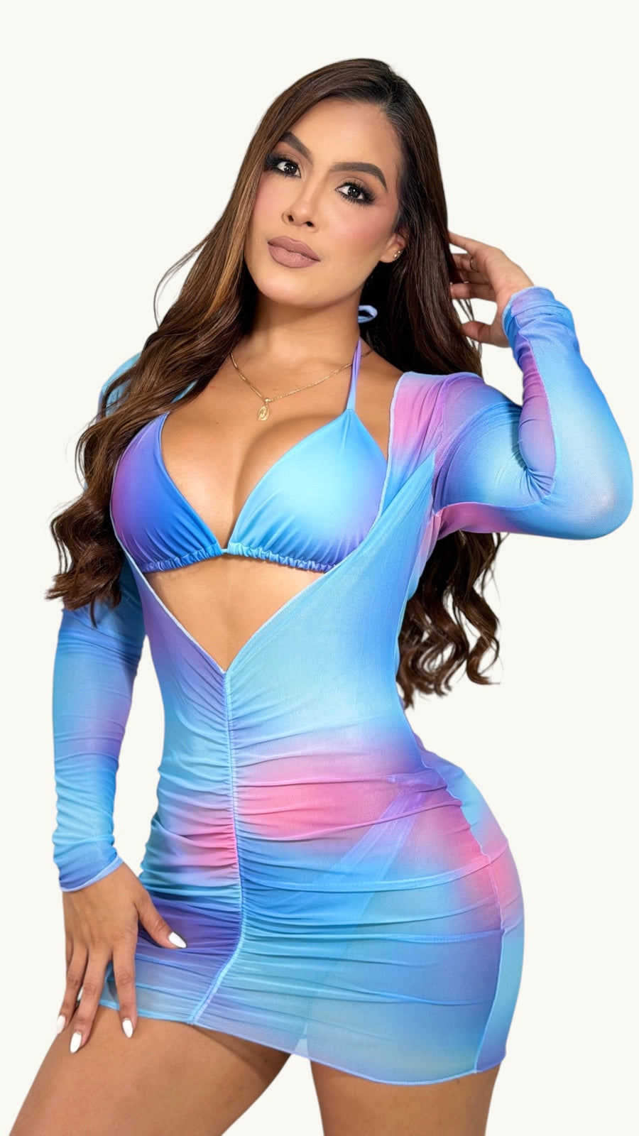 Set Bikini Japón Azul bebé