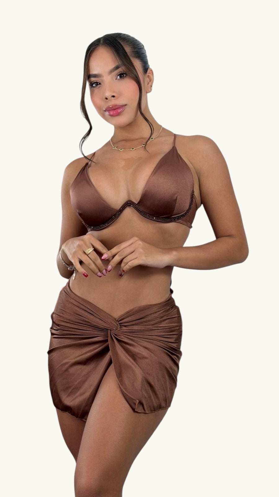 Set Bikini Emma Marrón