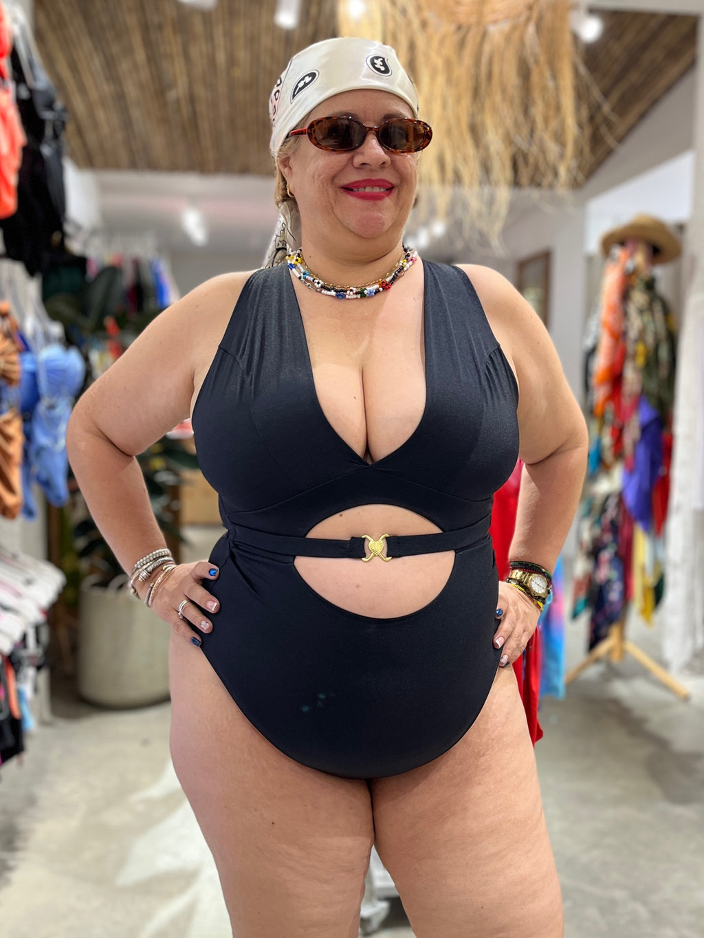 Enterizo Perla negro