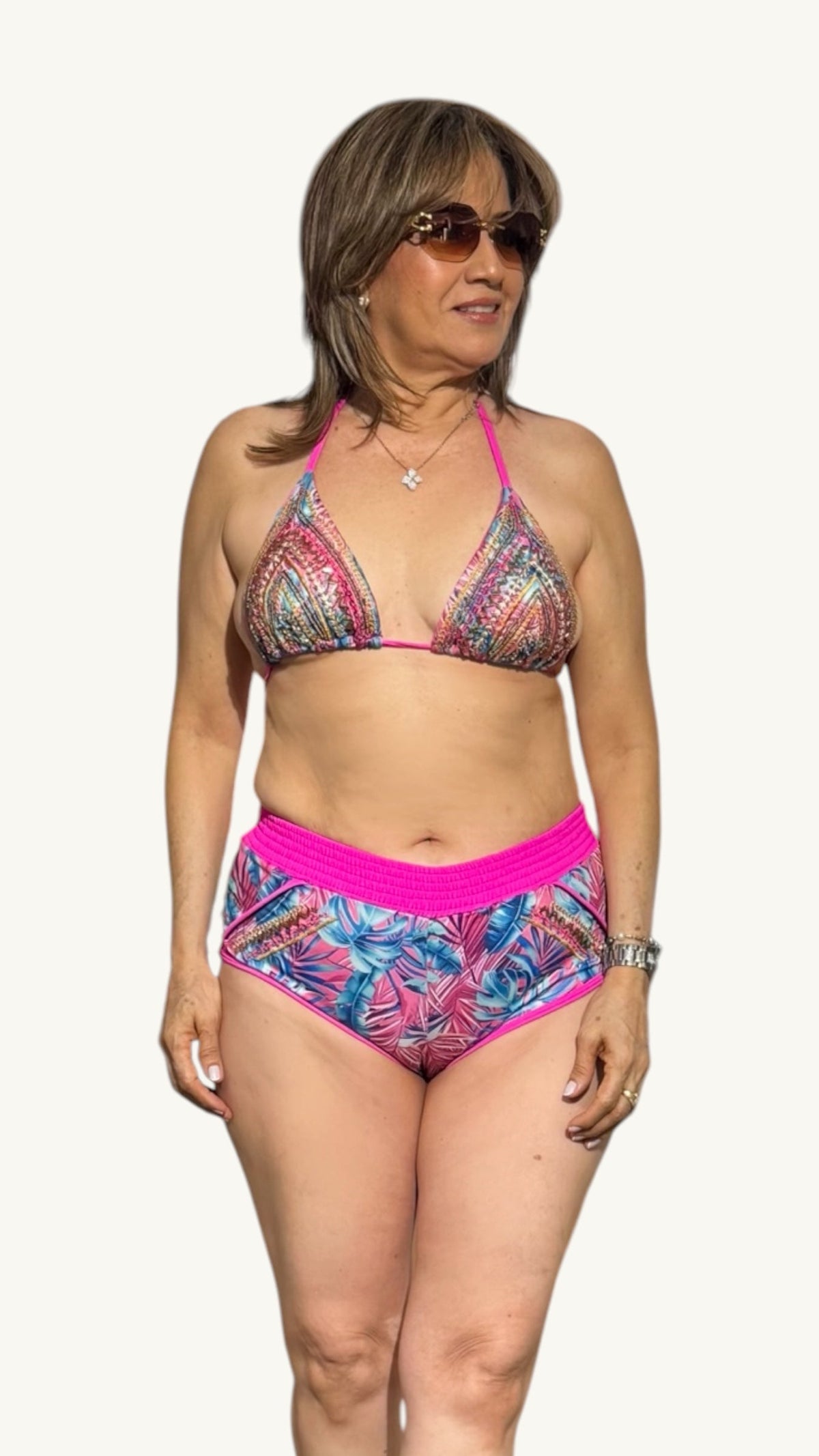 Bikini Hilo + Short Fucsia