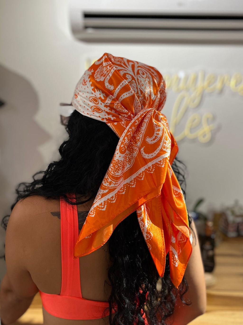 Pañoleta Bloom Tribales naranja