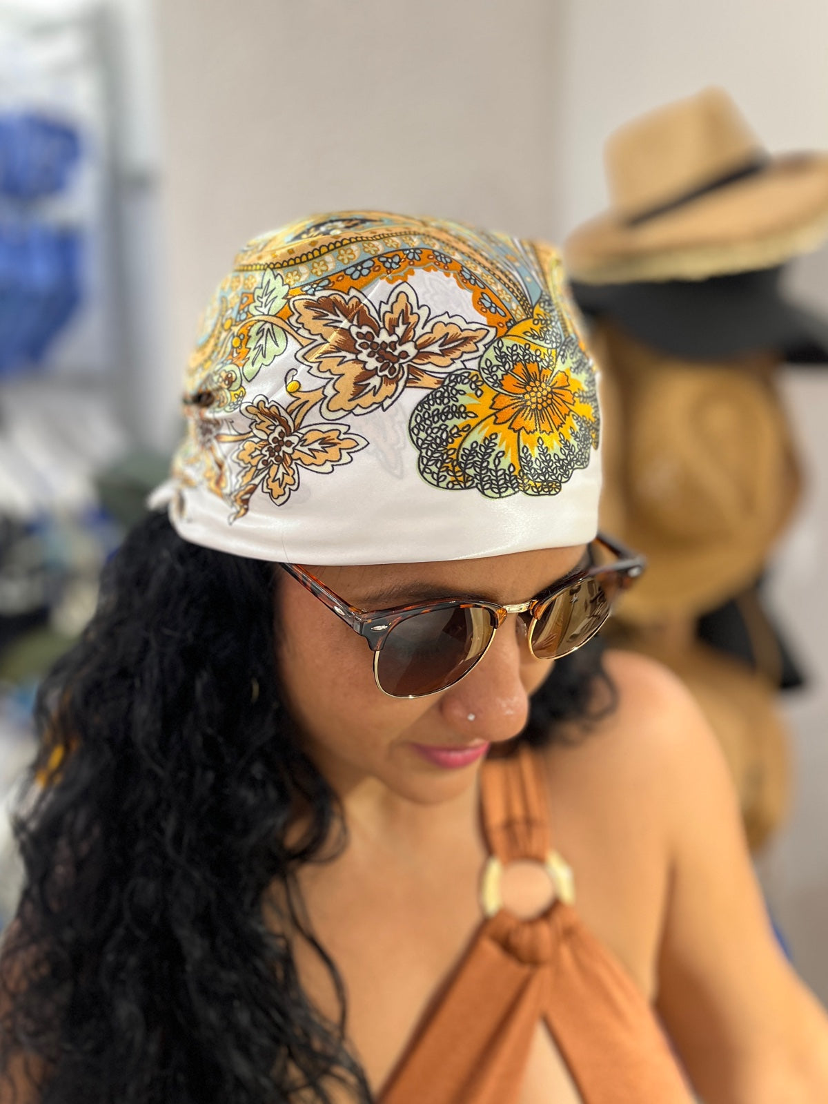Pañoleta Bloom Arabesco marfil