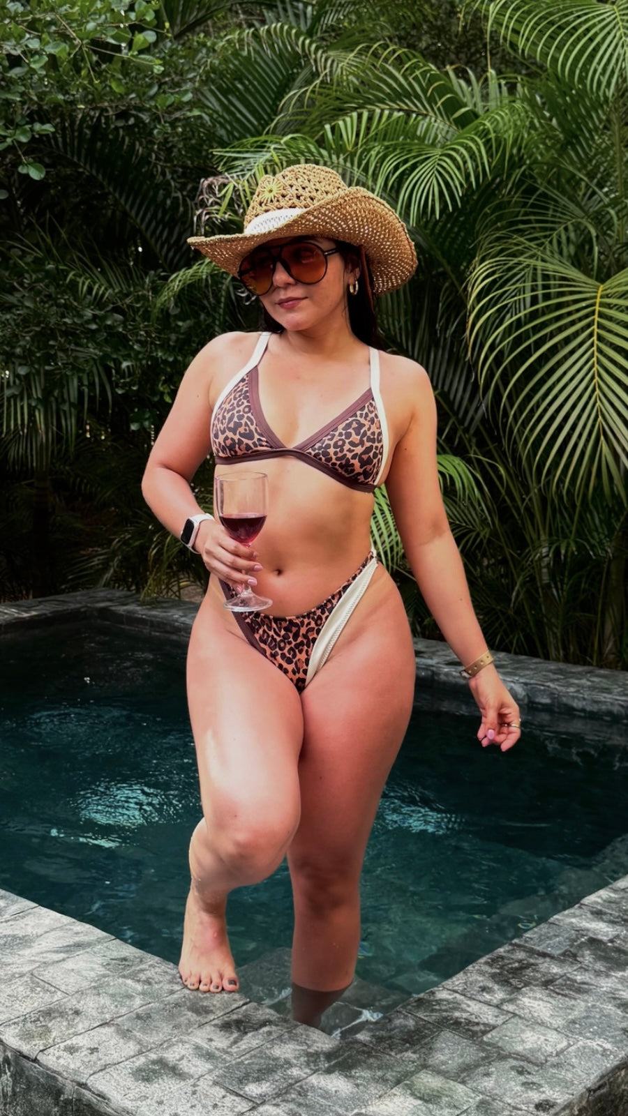 Bikini Hortensia animal print