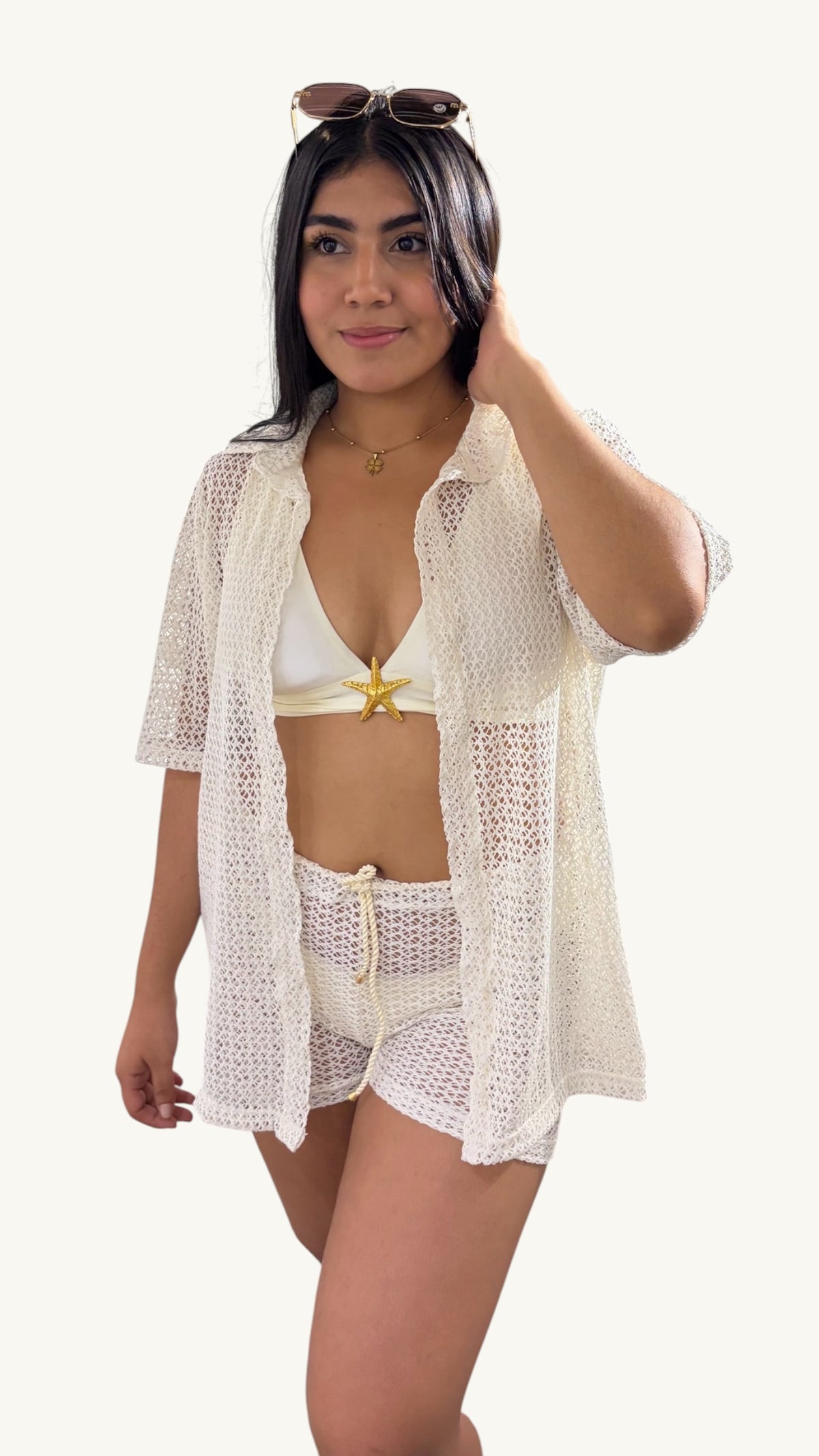 Set Malla Bonita marfil