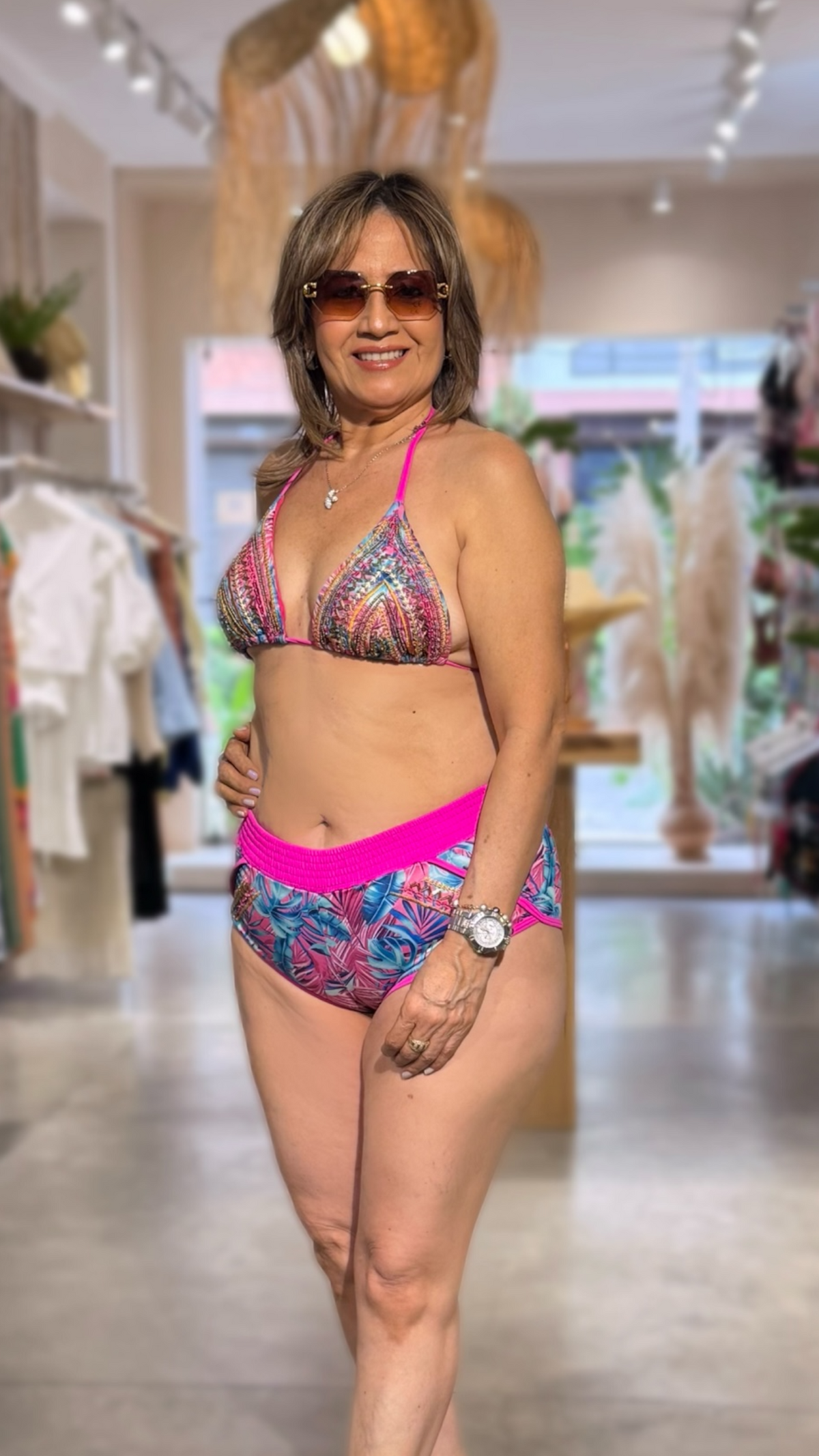 Bikini Hilo + Short Fucsia