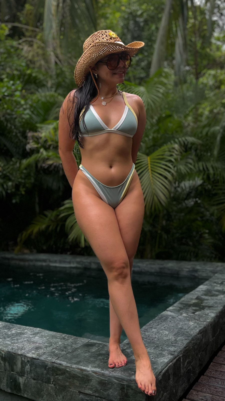 Bikini Hortensia Verde pistacho