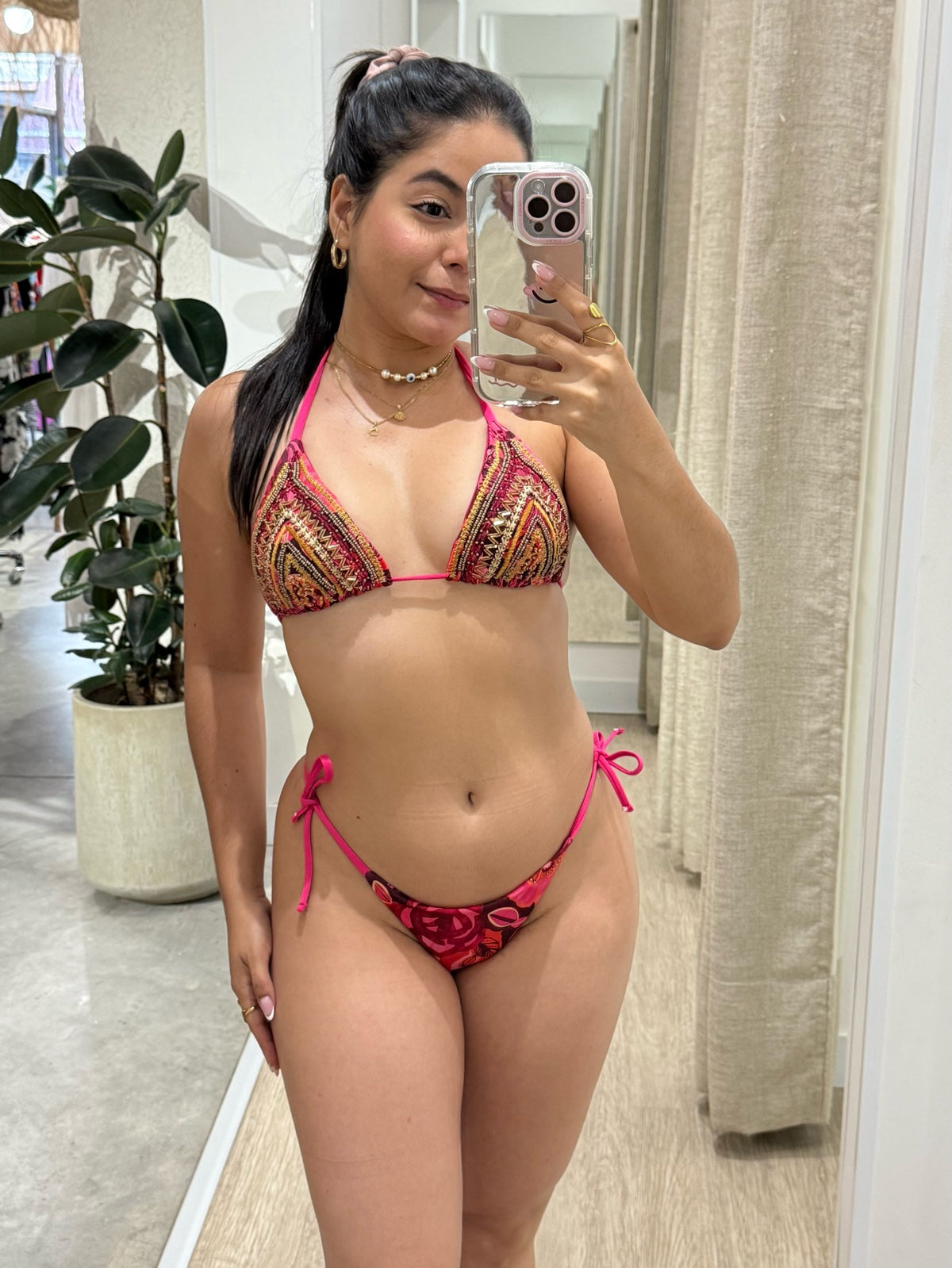 Bikini Hilo + Short fucsia