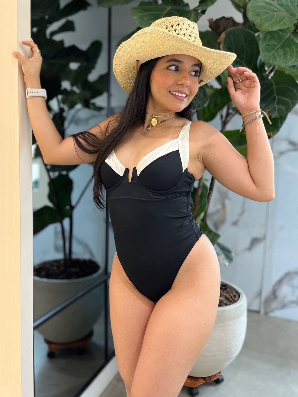 Enterizo Amanda Negro