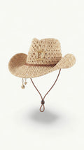 Sombrero Cowboy Hebilla Cuadrada