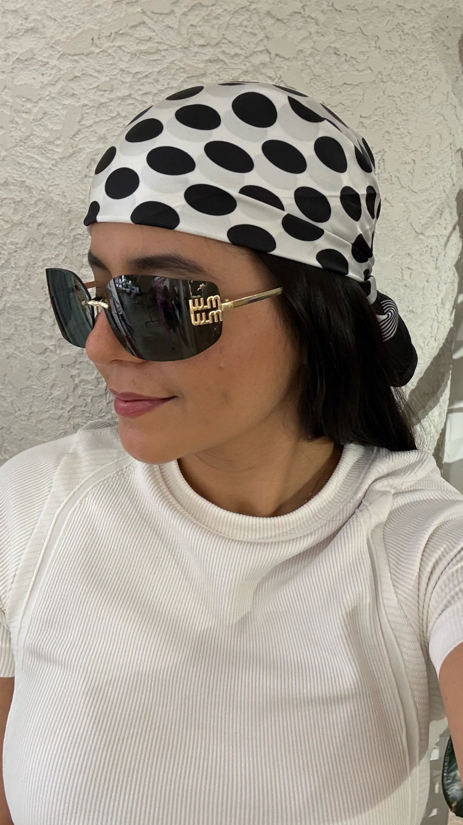 Pañoleta Bloom Polka Negro