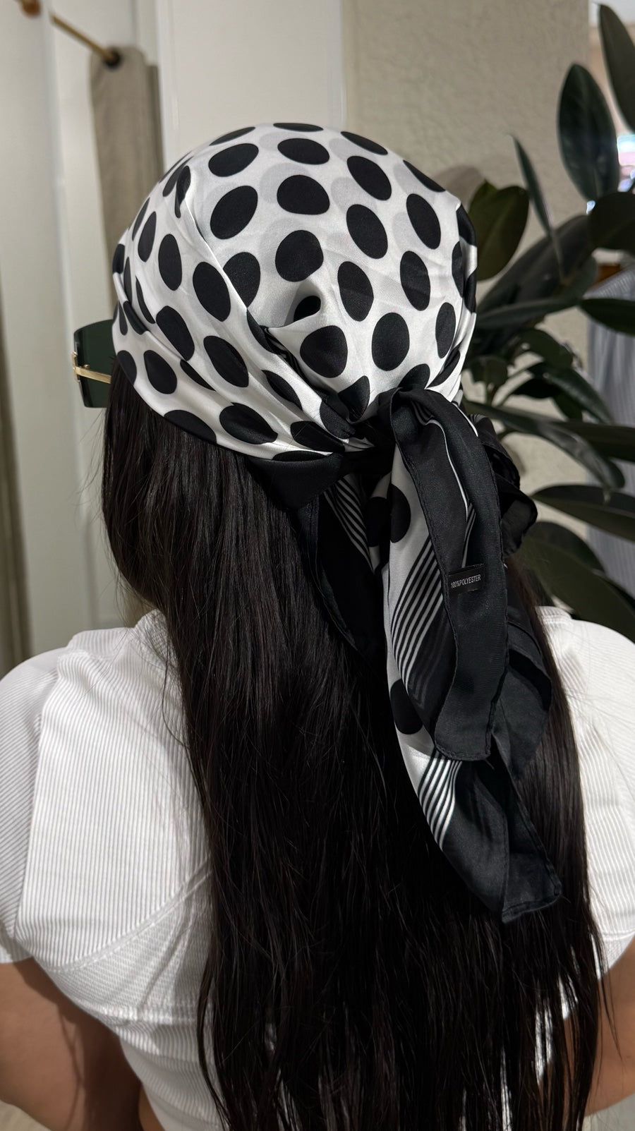 Pañoleta Bloom Polka Negro