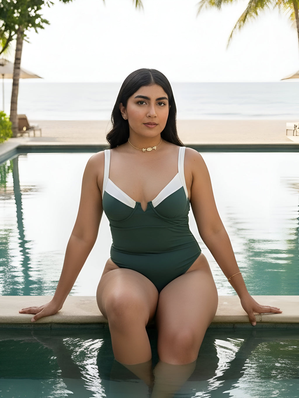 Enterizo Amanda Verde Esmeralda