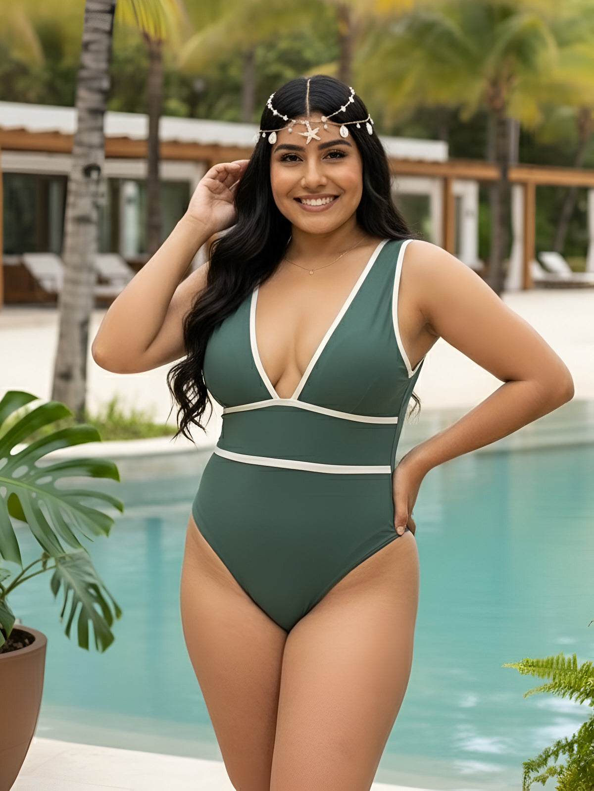 Enterizo Lucía Verde Esmeralda