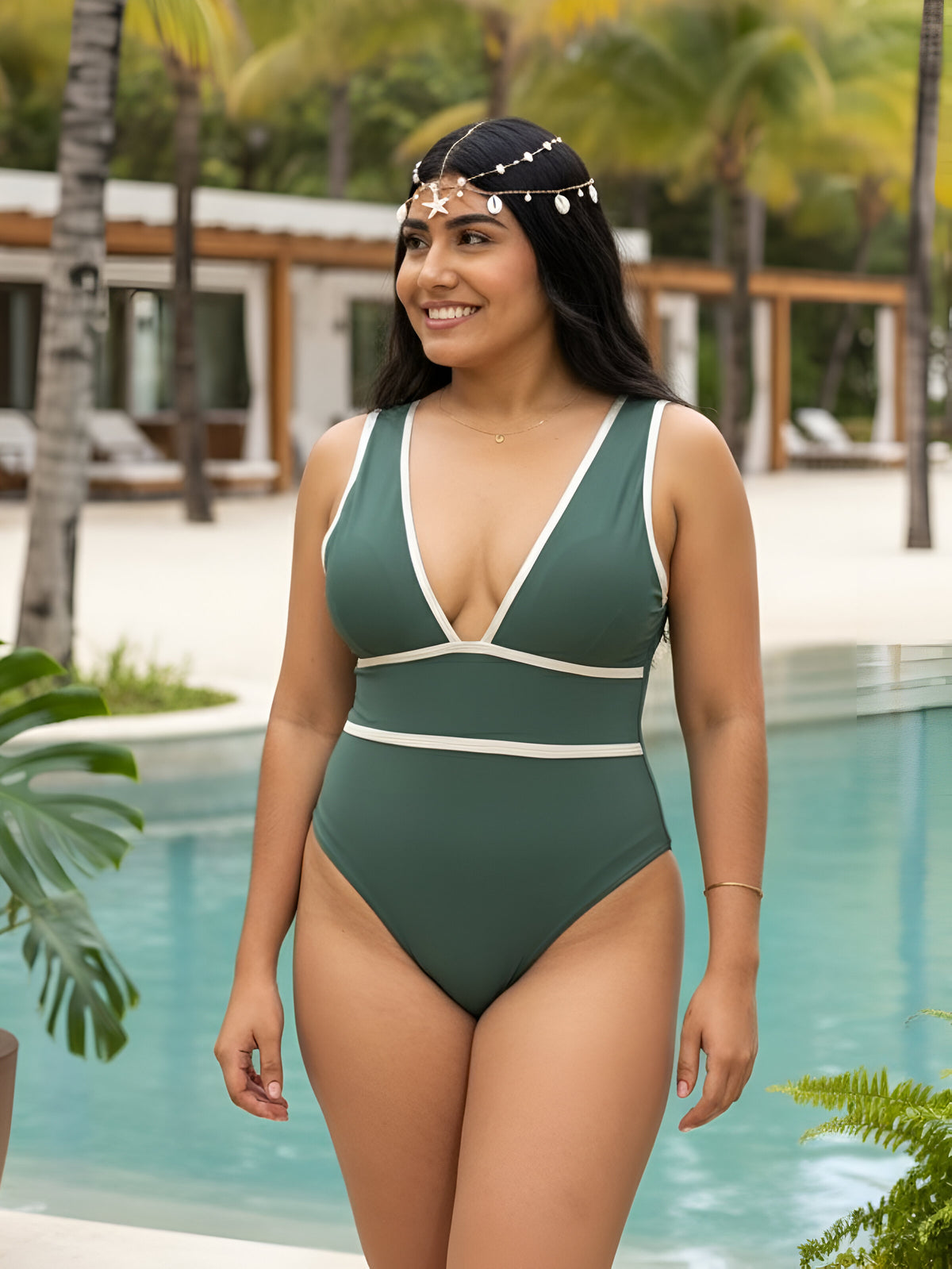 Enterizo Lucía Verde Esmeralda