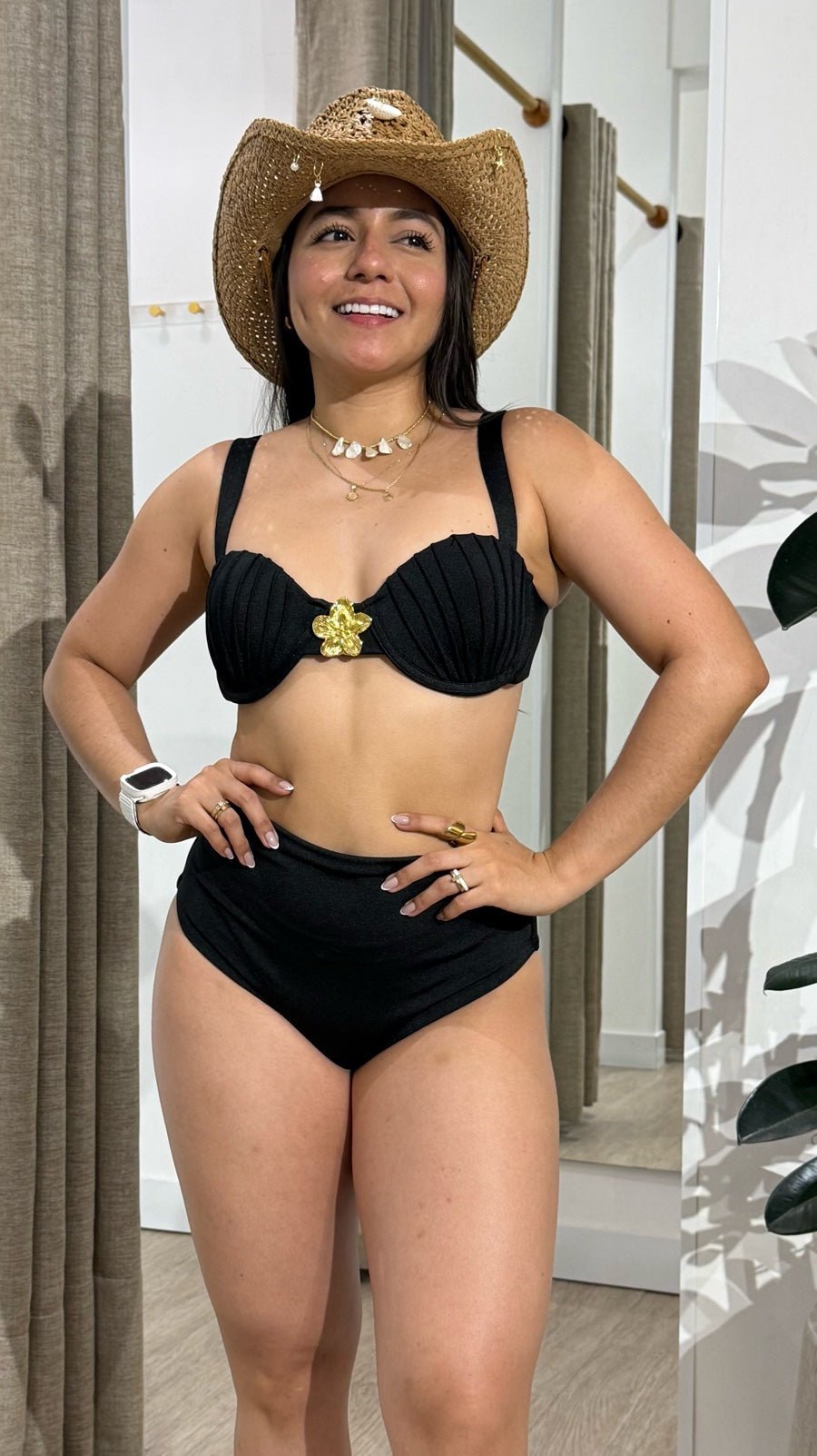 Tiro Alto Burdeos Negro