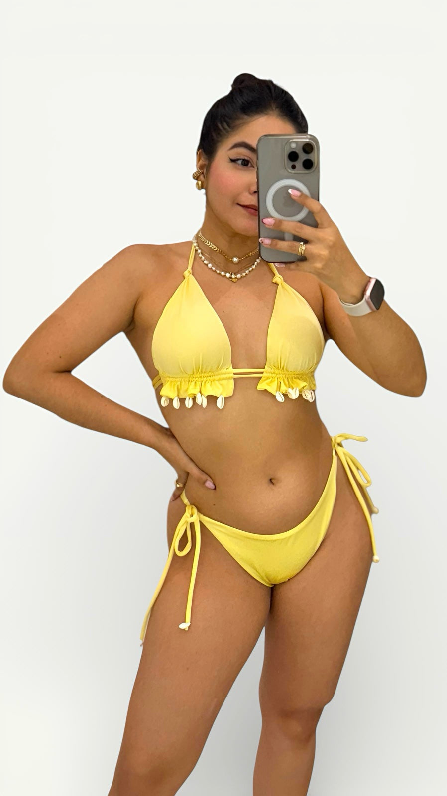 Bikini Conchas Amarillo
