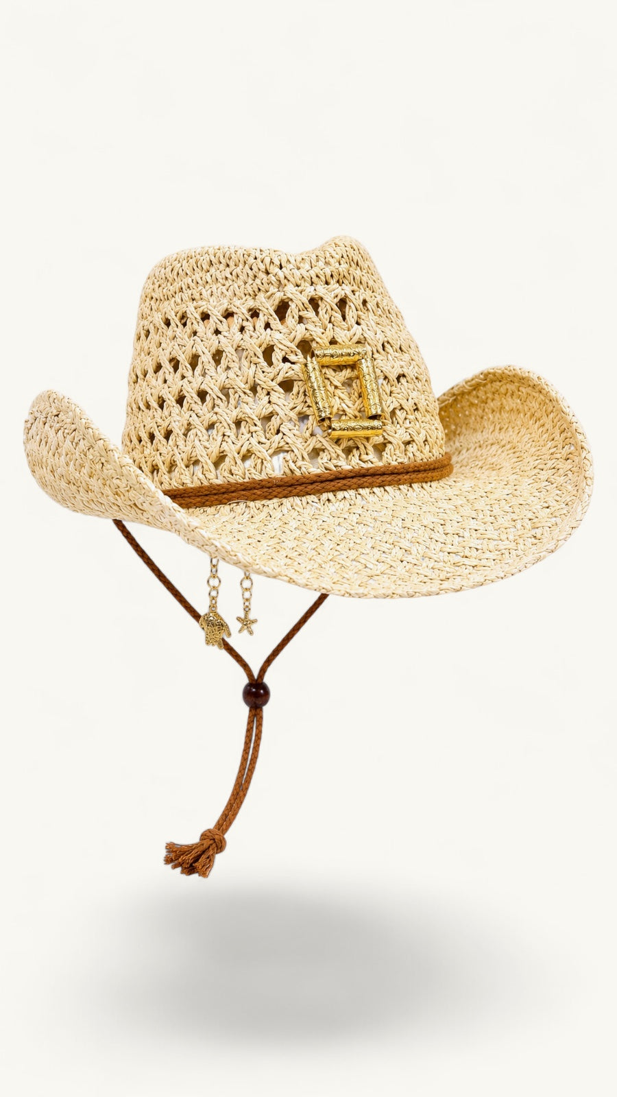 Sombrero Cowboy Hebilla Dorada