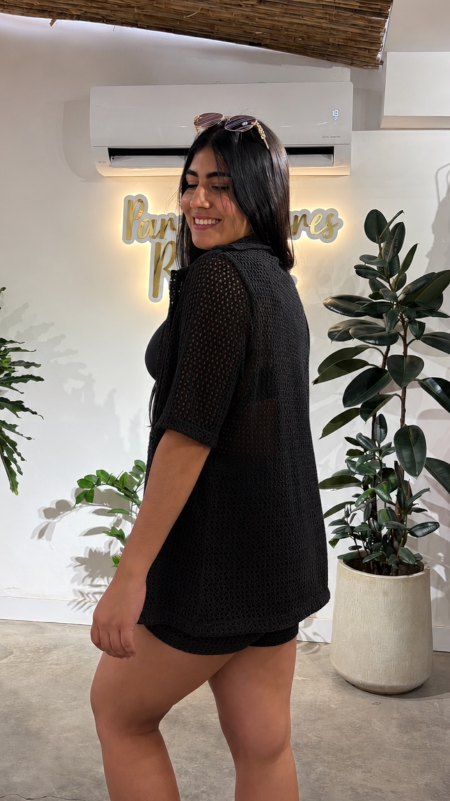 Set Malla Bonita negro