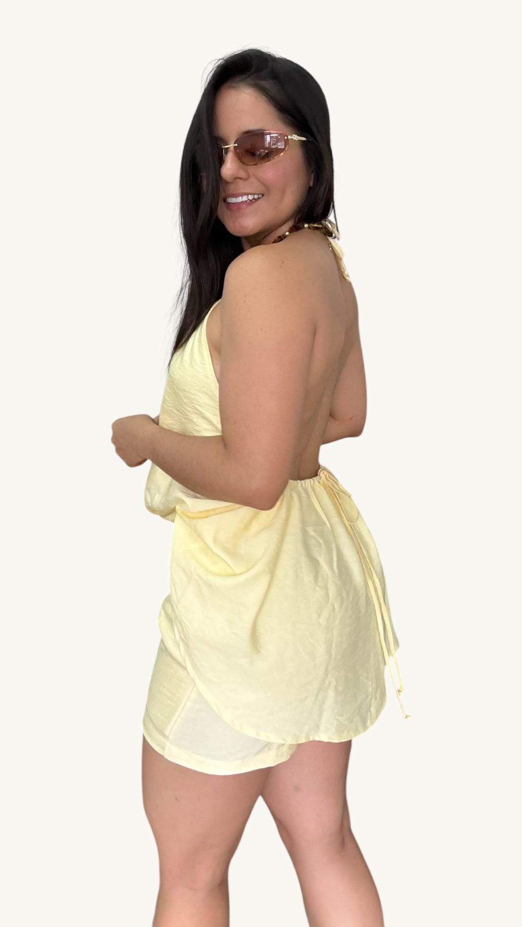 Short Dani Amarillo Mantequilla