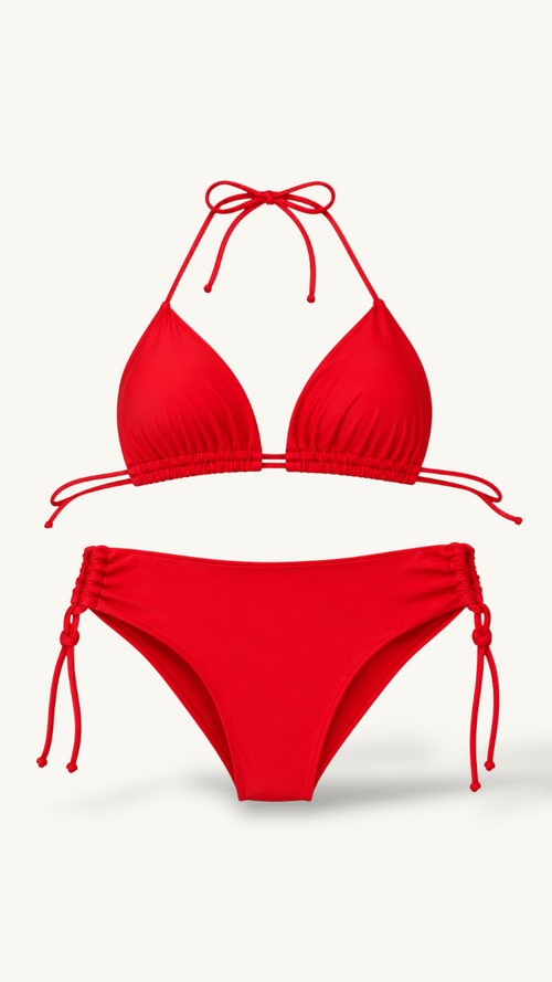 Bikini Básico Medio rojo