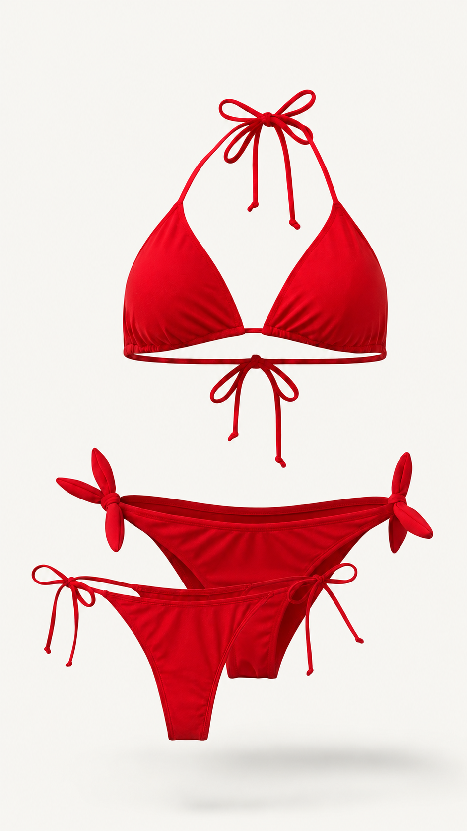 Bikini Asoleador 3 Piezas rojo
