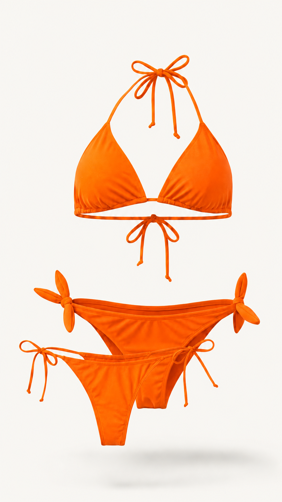 Bikini Asoleador 3 Piezas naranja