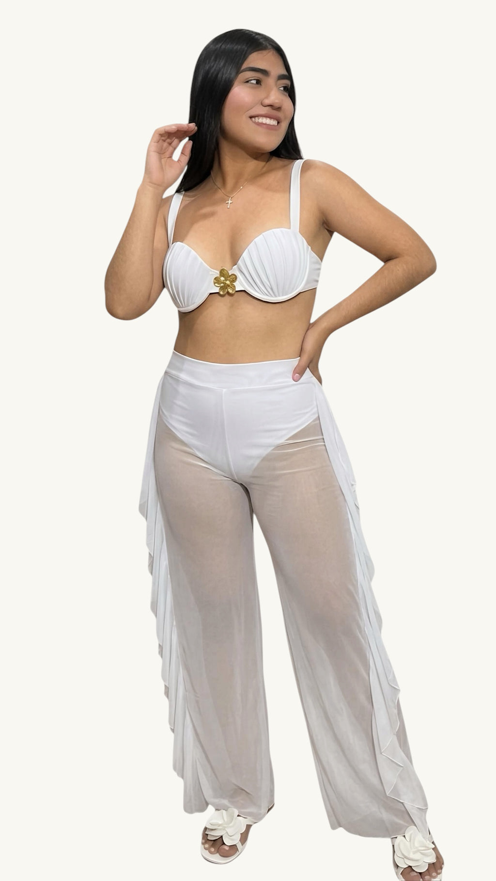 Pantalón Golas Blanco