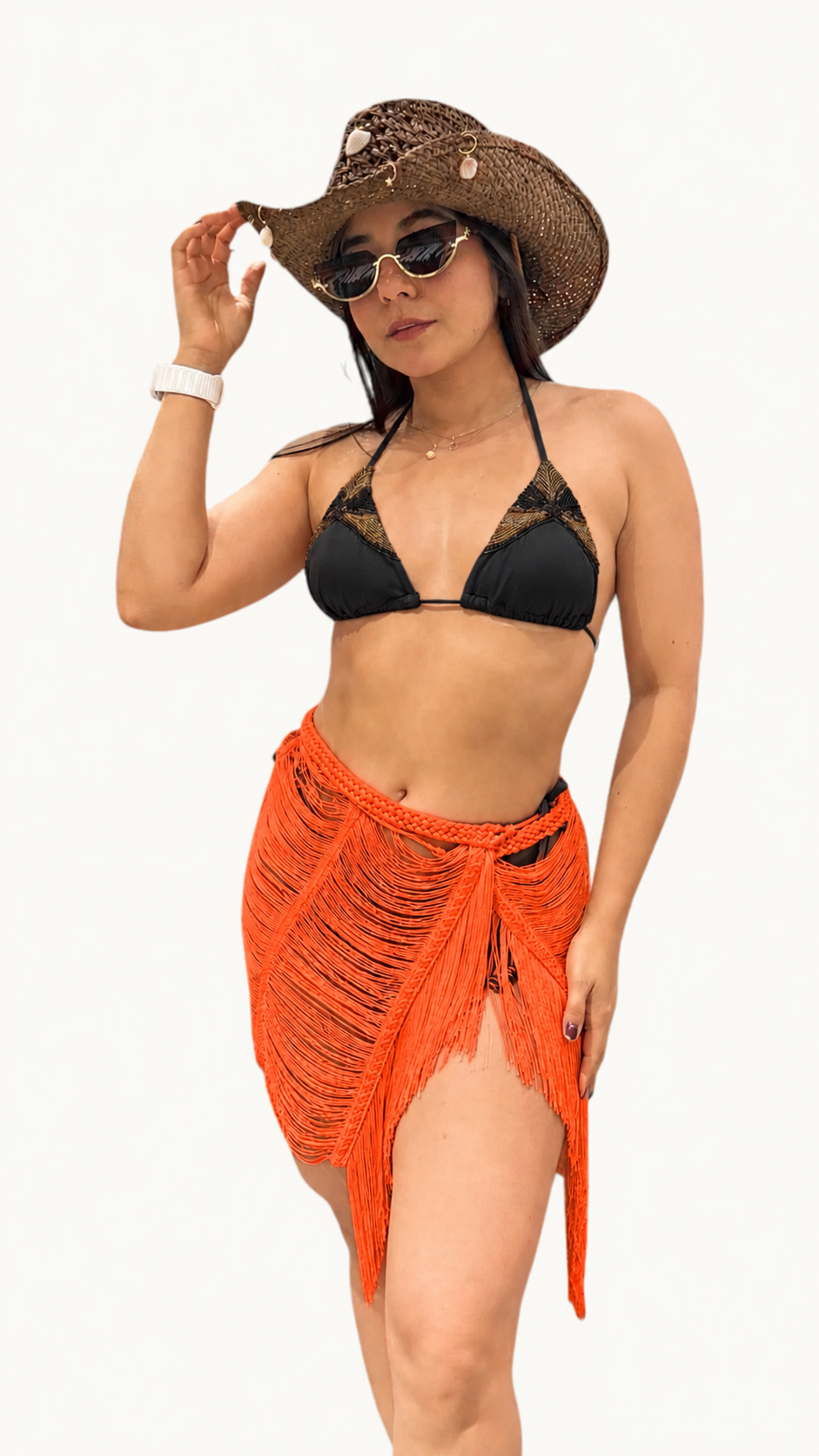 Falda Luxury Iris Corta naranja