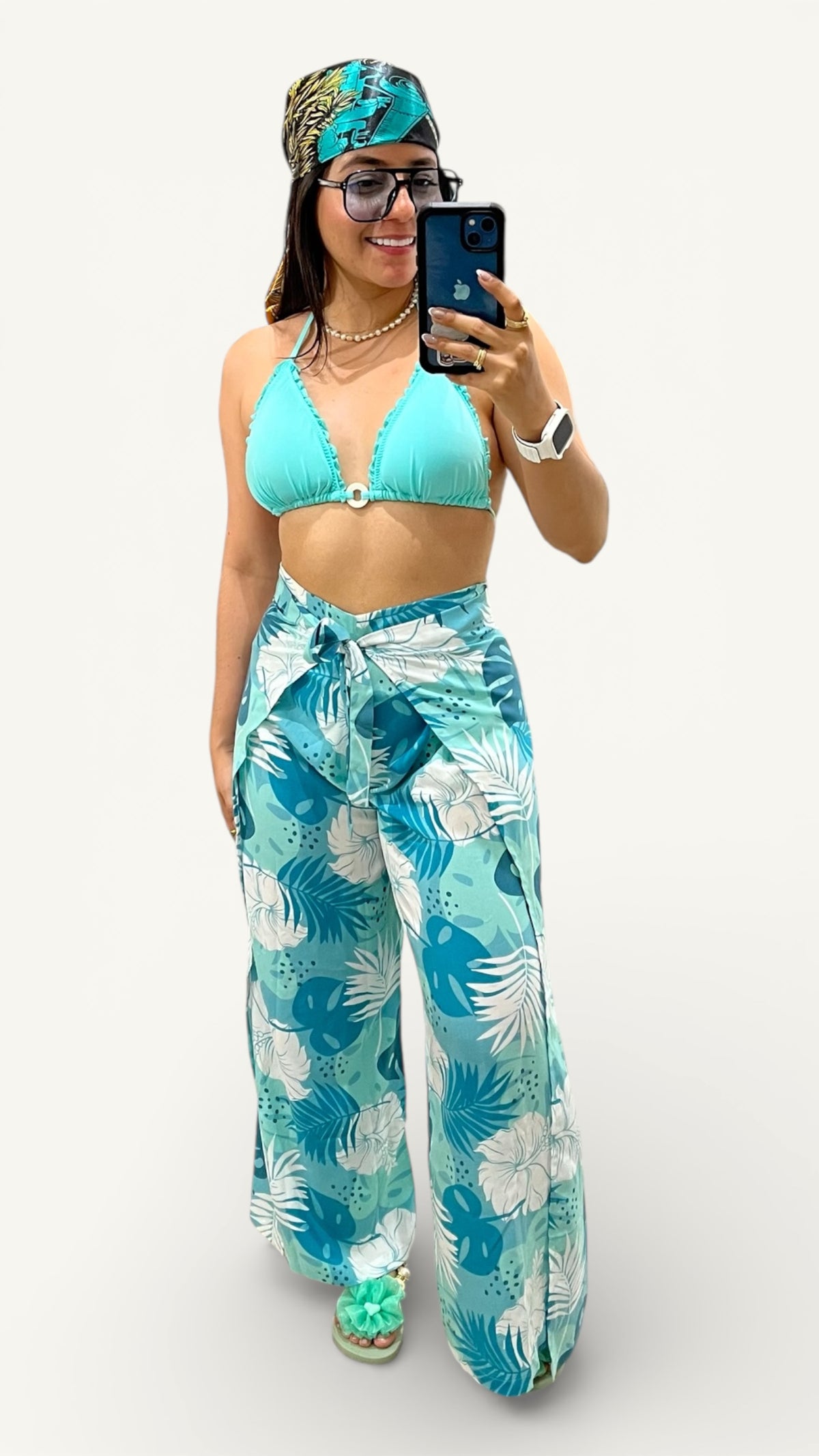 Pantalón Playero Oti menta