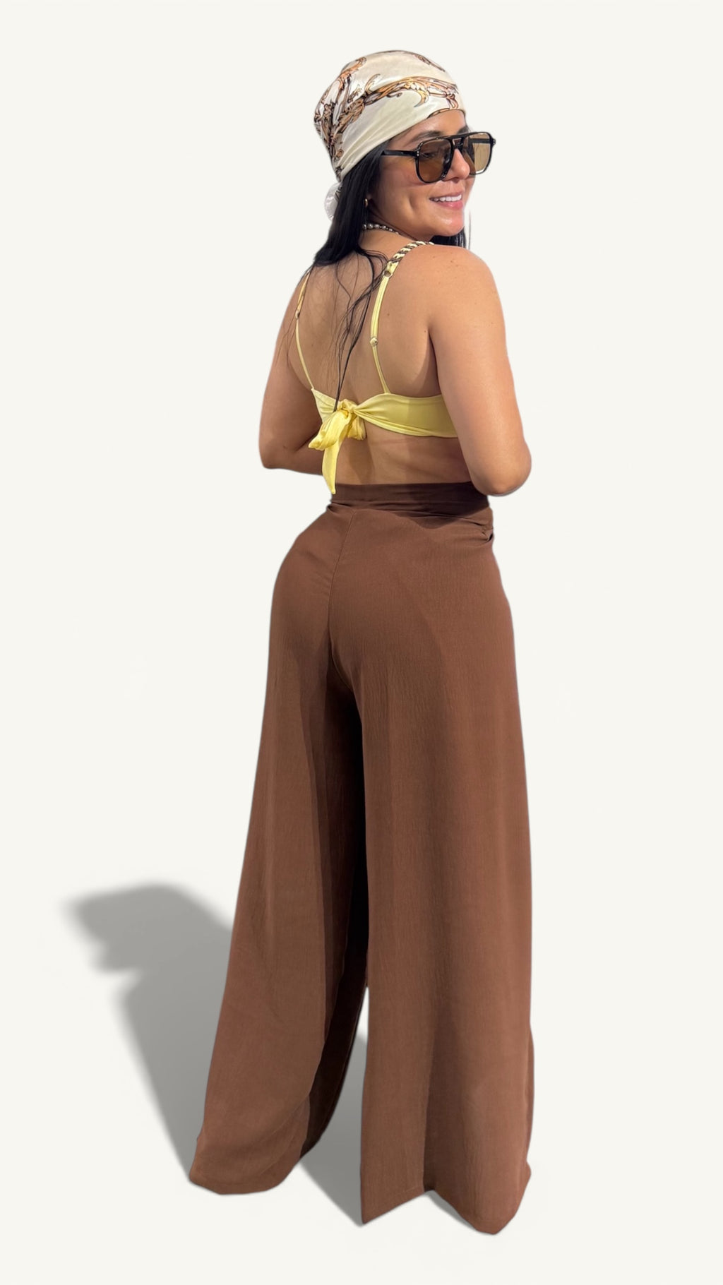 Pantalón Bohemia Bloom Marrón
