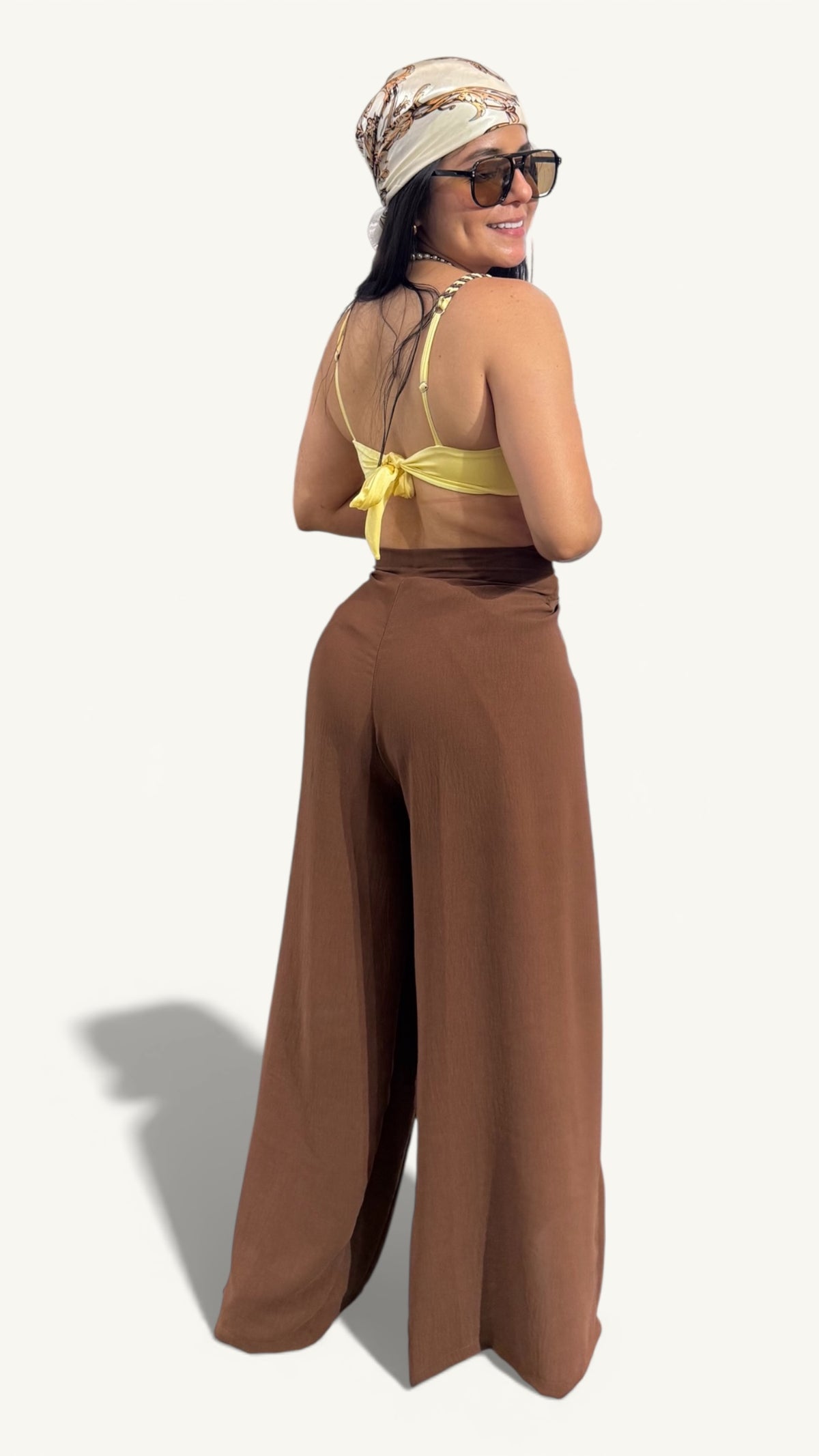Pantalón Bohemia Bloom Marrón