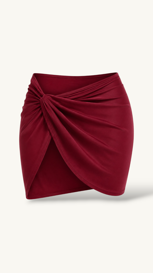 Falda Copacabana Vinotinto