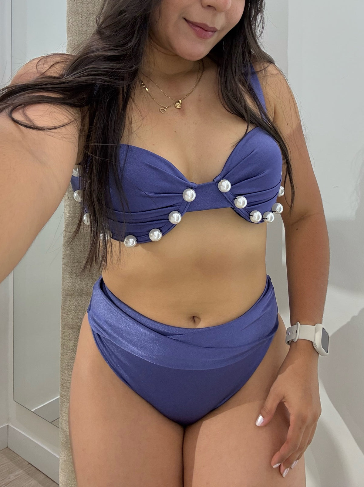 Bikini Pepones Azul Noche