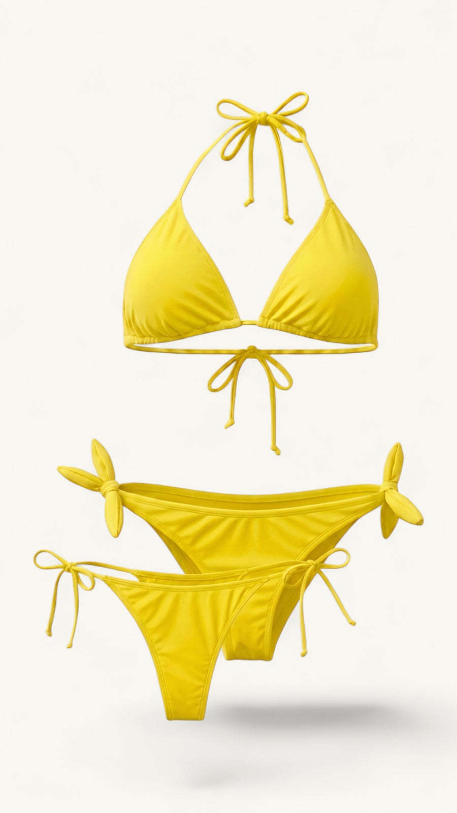 Bikini Asoleador 3 Piezas amarillo