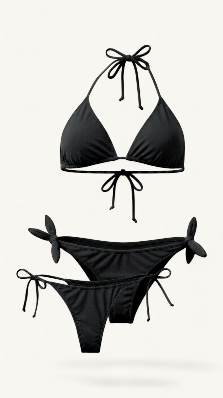 Bikini Asoleador 3 Piezas negro