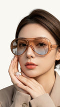 Gafas Chunky Caqui