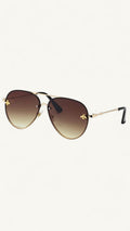 Gafas Aviador Gucc Marrón