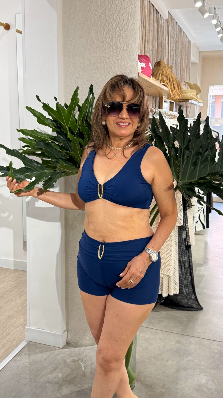 Tiro Alto Emily Short Azul Noche