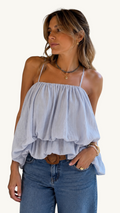 Blusa Globo Celeste