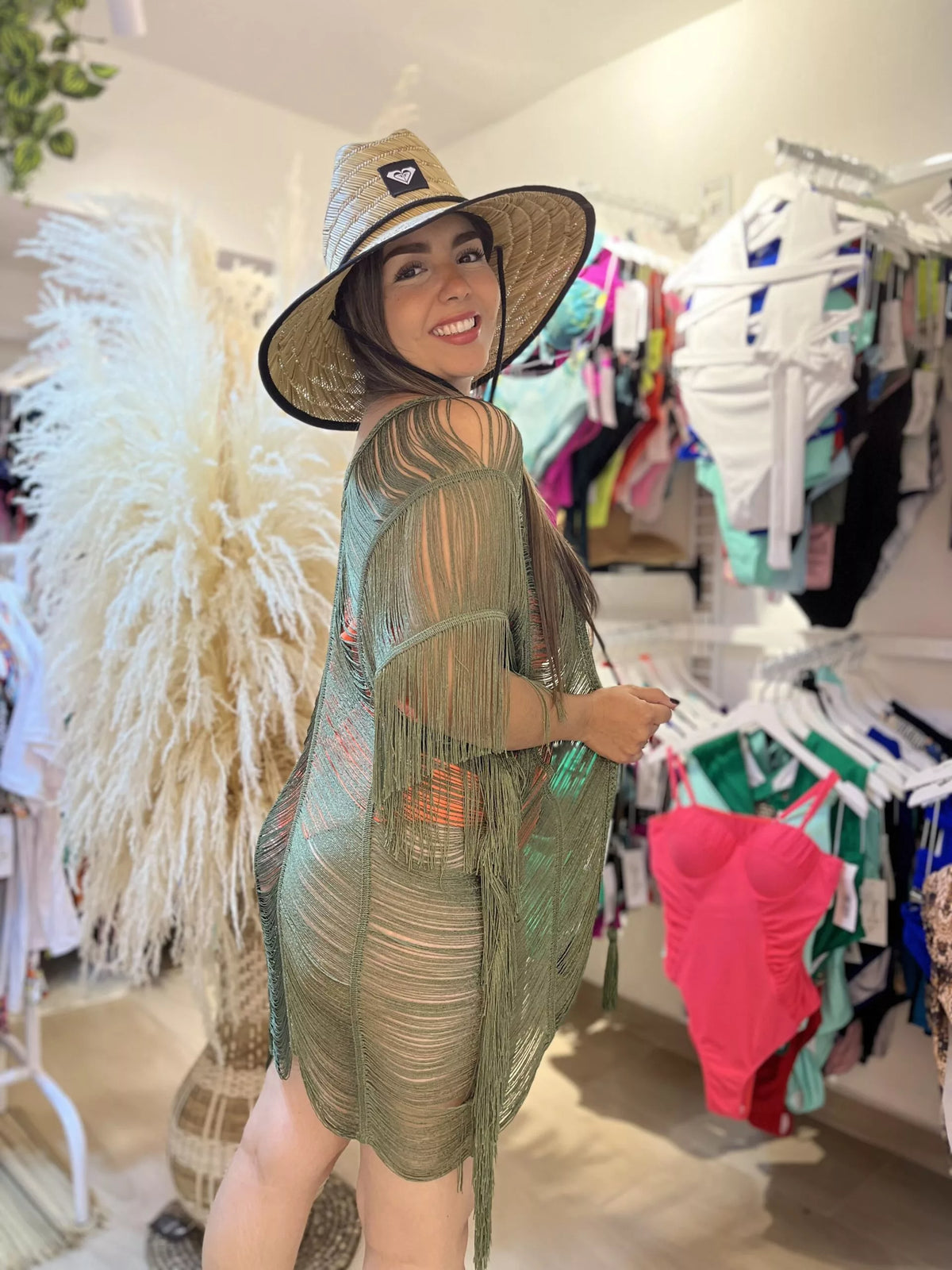 Kimono Luxury Aurora verde militar