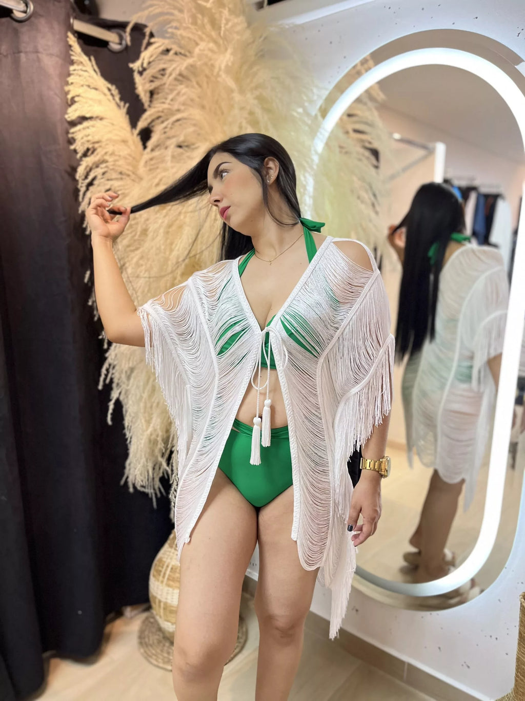 Kimono Luxury Aurora blanco
