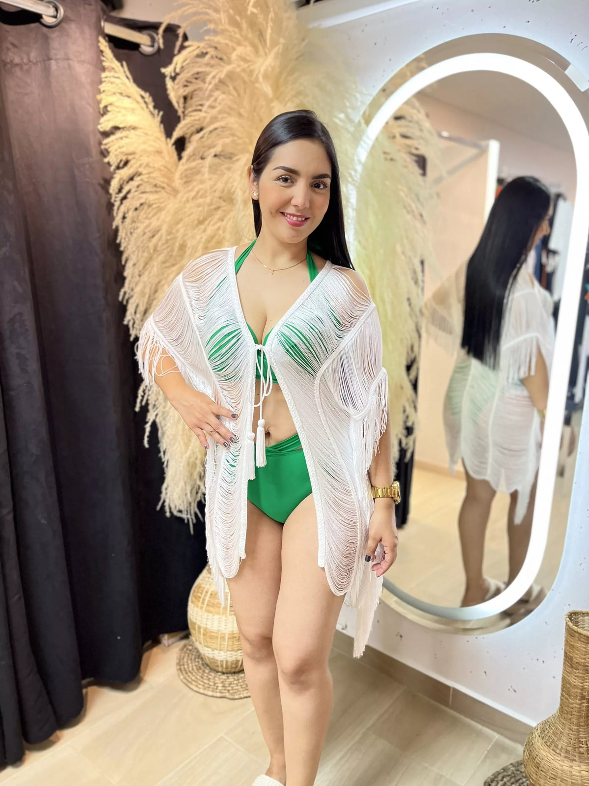 Kimono Luxury Aurora blanco